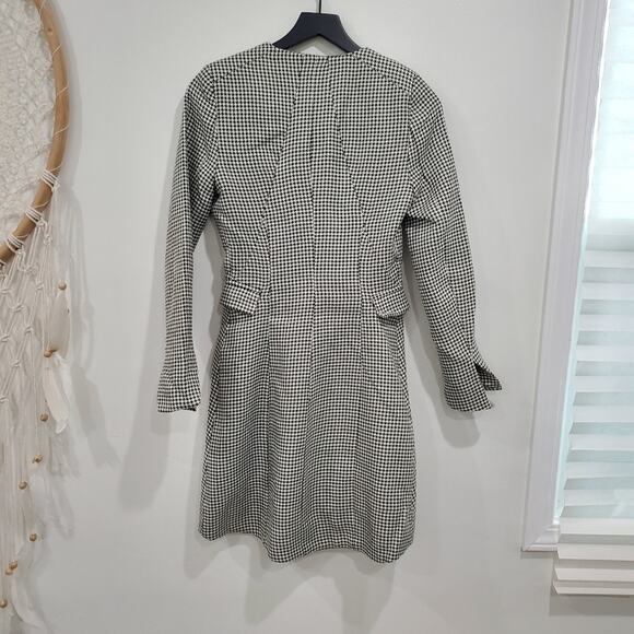 NWOT Jason Wu Houndstooth Wrap Dress - Picture 8 of 9